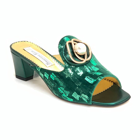 AL006 Dark Green - Slippers Only