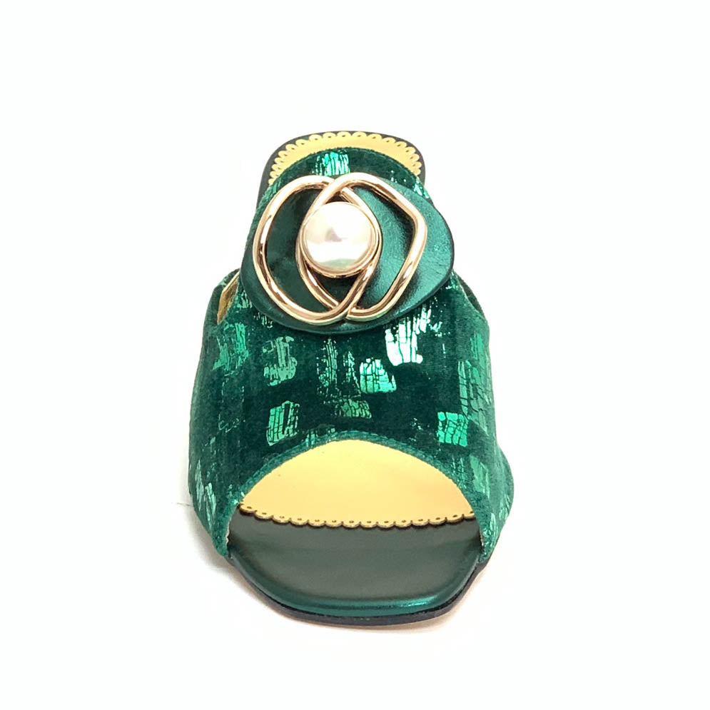 AL006 Dark Green - Slippers Only